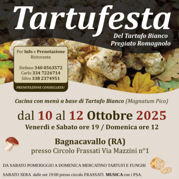 Tartufesta settembre 2025 Bagnacavallo